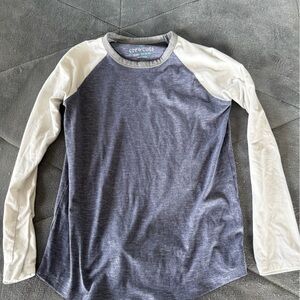 Crewcuts boys Gray and Cream Long Sleeve Shirt